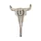 7" Silver Aluminum Cow Skull Wall Hook by Ashland®